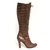 Céline Boots Brown Patent leather  ref.10296