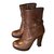 Prada Ankle Boots Cognac Leather  ref.10371