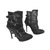 Zara Ankle Boots Grey Leather  ref.10380