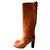 Céline Boots Caramel Leather  ref.10823