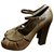 Chloé Sandals Khaki Leather  ref.10993
