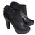 Aldo Ankle Boots Black Leather  ref.11319