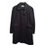 Prada Manteau Laine Noir  ref.11659