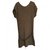 Hermès Dresses Khaki Wool  ref.11943