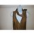 Plein Sud Top de Viscosa con Cuello en V Drapeado Camel Caramelo - vista 2