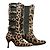 Botas Dolce & Gabbana Estampado Leopardo Piel de Vitello 37 Estampado de leopardo