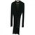 Yves Saint Laurent Robes Viscose Noir  ref.12141