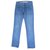 La Fée Maraboutée Jeans Azul Algodão  ref.12228