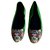 Kenzo Zapatillas de ballet Verde Cuero  ref.12341