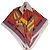 Foulard quadrato in seta geometrico Herve Leger 90x90 cm Multicolore - vista 3