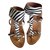 K Jacques sandali Stampa zebra Pelle