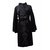 Mango Manteau velours style chinois Coton Noir  ref.12744