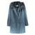 Yves Salomon Coats, Outerwear Blue Fur  ref.12756