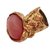 Yves Saint Laurent argolas Rosa Banhado a ouro  ref.13264