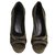 Escarpins Open toes Guess Cuir Taupe  ref.13767