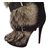 Christian Louboutin Ankle Boots Brown Deerskin  ref.13827