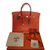 Birkin Hermès Handtaschen Orange Leder  ref.13858