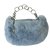 Chanel Handbags Blue Fur  ref.14043