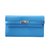Hermès Kelly wallet Blue Leather  ref.14063