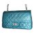 2.55 Chanel Bolsas Azul Couro  ref.14089