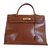 Kelly Hermès Handbags Brown Leather  ref.14427
