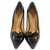 Louis Vuitton Heels Black Leather  ref.14493