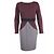 Strickkleid Tara Jarmon Pflaume und Grau Größe 40