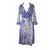 Diane Von Furstenberg Vestidos Azul Seda  ref.15111