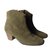Isabel Marant Etoile Ankle Boots Khaki Deerskin  ref.15588