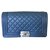 Boy Chanel Handbags Blue Leather  ref.15831
