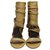 Zara Boots open toes Cuir Beige  ref.16366