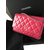 Wallet On Chain Rosa Chanel-Geldbörse an Kette WOC Pink Lackleder  ref.16527