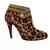 Christian Louboutin Leopard Print Booties Stampa leopardo Vitello simile a un vitello  ref.16869