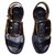 Sandalias de cuero de cuero de becerro Givenchy Buckle, tamaño 39 Negro  ref.16947