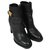 Valentino Boots Black Leather  ref.17184