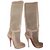 Christian Louboutin Stiefel Beige Tüll  ref.17264