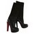 Christian Louboutin Boots Black Leather  ref.17269