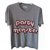 Autre Marque T-Shirt-Partymonster Grau Baumwolle  ref.17404