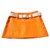 Mini jupe courreges paris vintage Coton Orange  ref.17638
