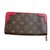 Zippy Louis Vuitton Brieftasche Rot Leinwand  ref.17820