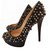 Christian Louboutin Bianca 140mm spikes Black Leather  ref.17906