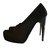 Lanvin Silk high vamp heels Black  ref.18016