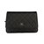 Wallet On Chain Chanel Black WOC Caviar Leather  ref.18161