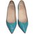 Christian Louboutin Heels Blue Patent leather  ref.18201