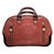 Louis Vuitton Burgundy Suede Handbag Dark red  ref.18581