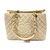 Chanel Shopping bag caviar Beige Leather  ref.18605