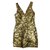 Pinko Gold sequins dress Golden  ref.18721