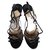Michel Perry Sandals Black Leather  ref.18792