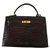 Kelly Hermès Handbags Brown Exotic leather  ref.19047