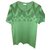 Versace coleção masculina casual t-shirt verde impressão nwt Algodão  ref.19298